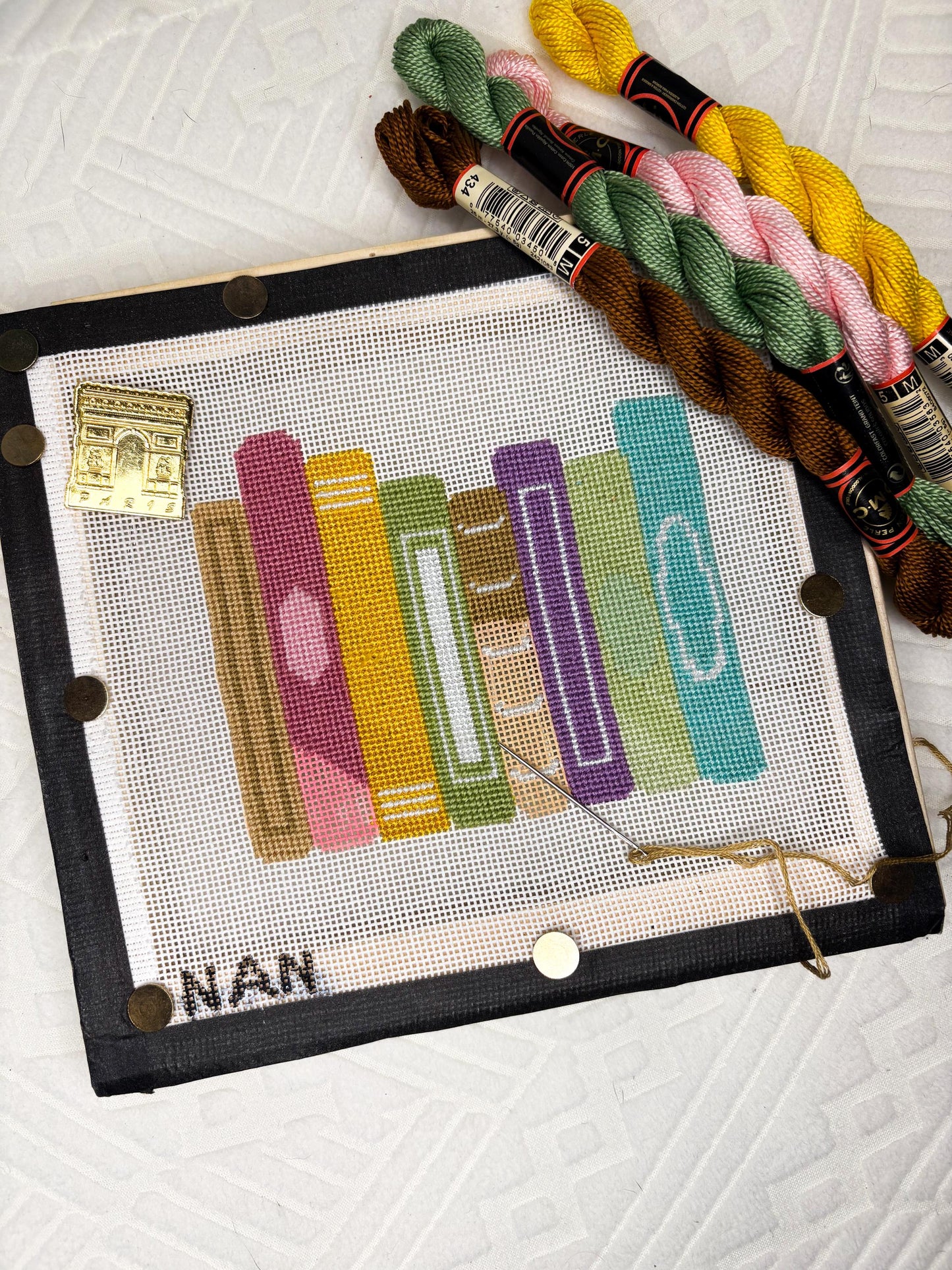 Stack of Books Canvas