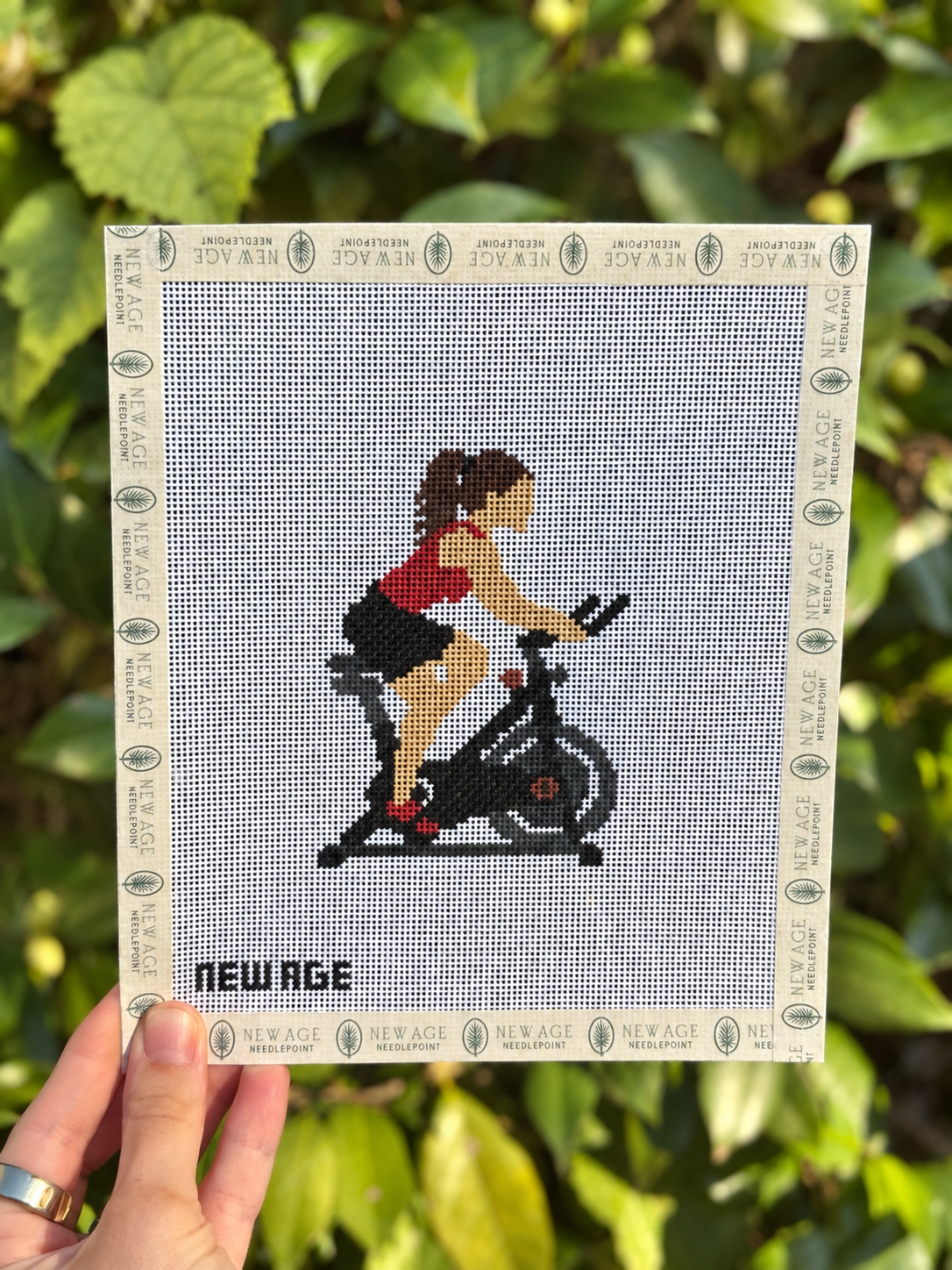 Spin Bike Girl Canvas