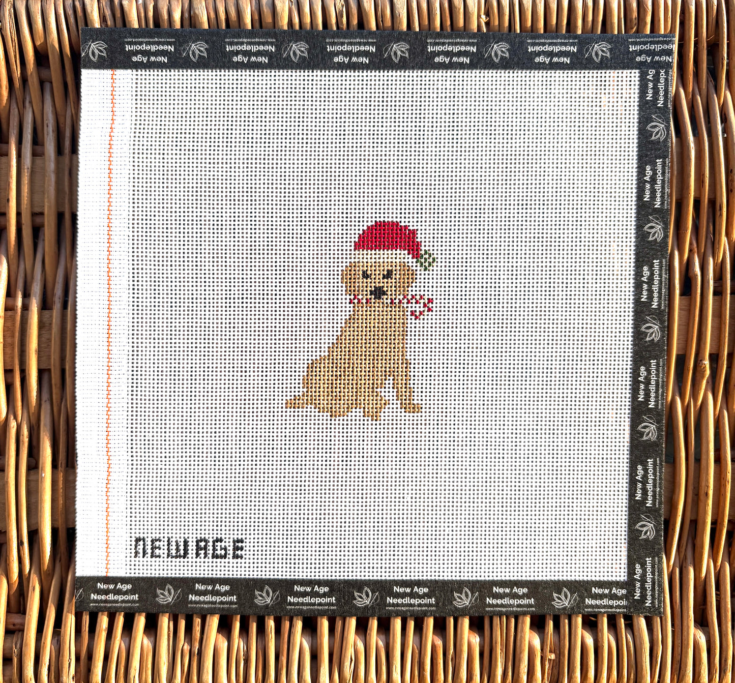 Christmas Golden Retriever Canvas