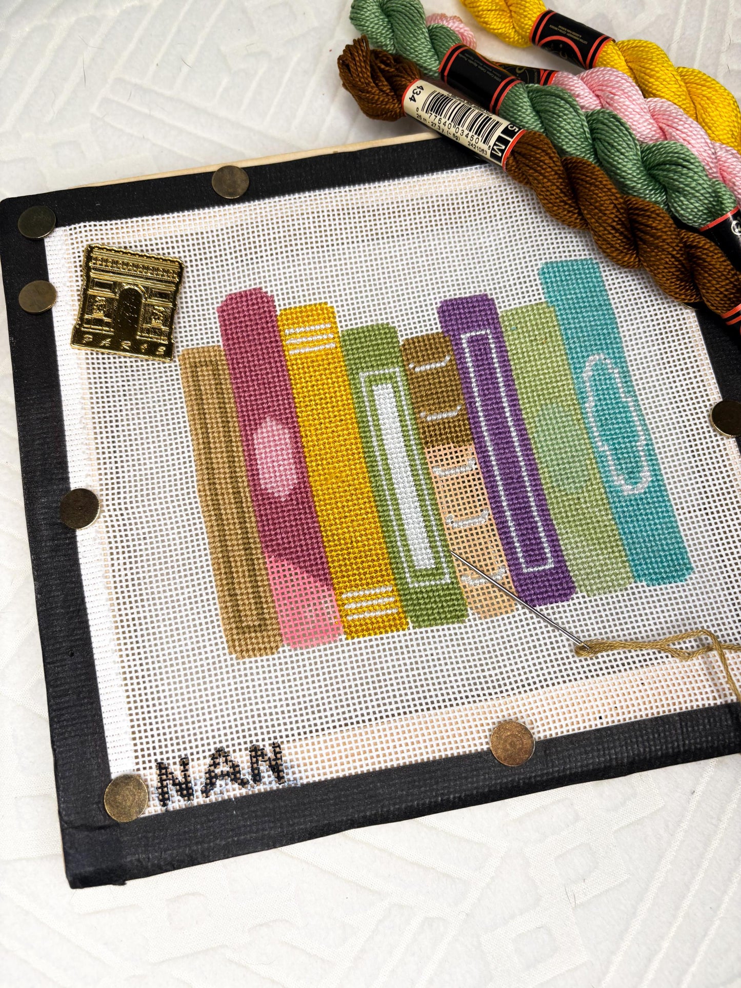 Stack of Books Canvas