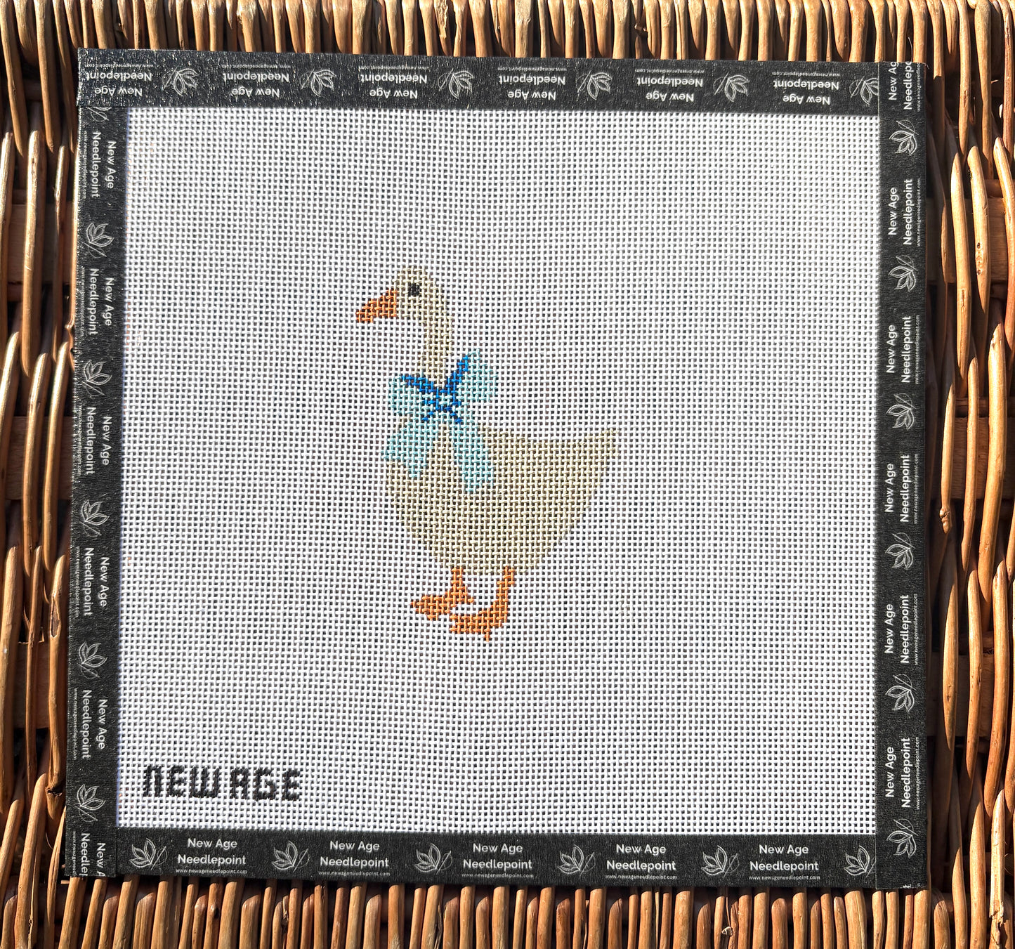 Blue Baby Goose Canvas