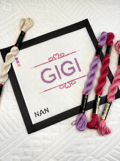 Grandparent Name Canvas