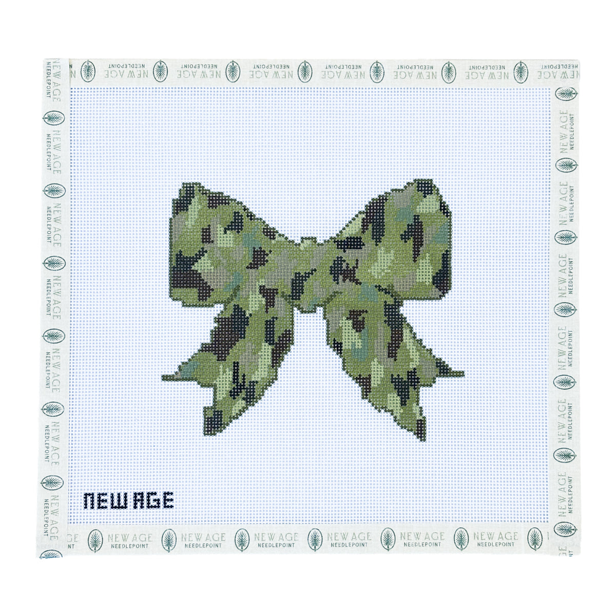 Military Bow Needlepoint Canvas