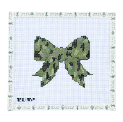 Military Bow Needlepoint Canvas