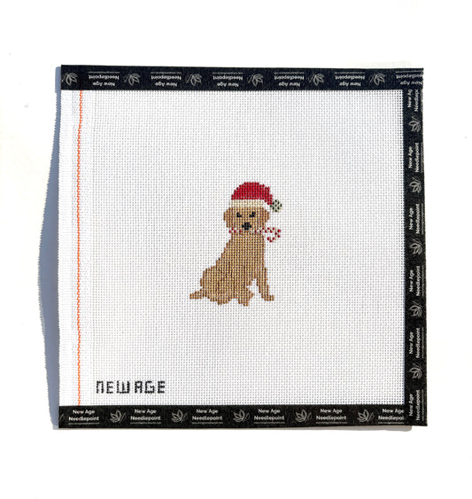 Christmas Golden Retriever Canvas