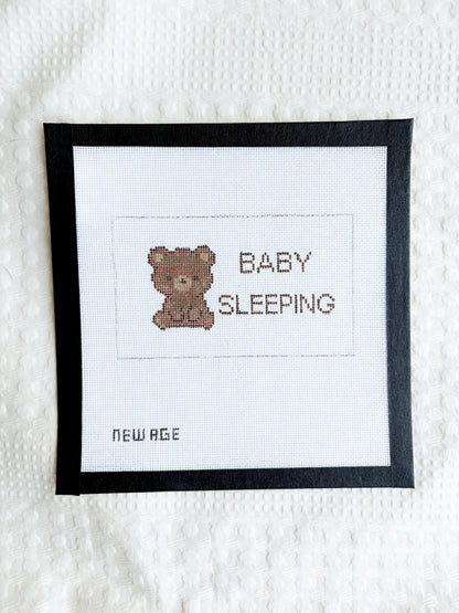 Baby Sleeping Bear Canvas