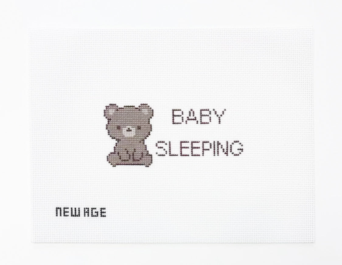 Baby Sleeping Bear Canvas