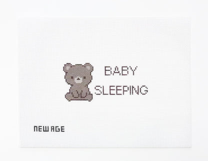 Baby Sleeping Bear Canvas