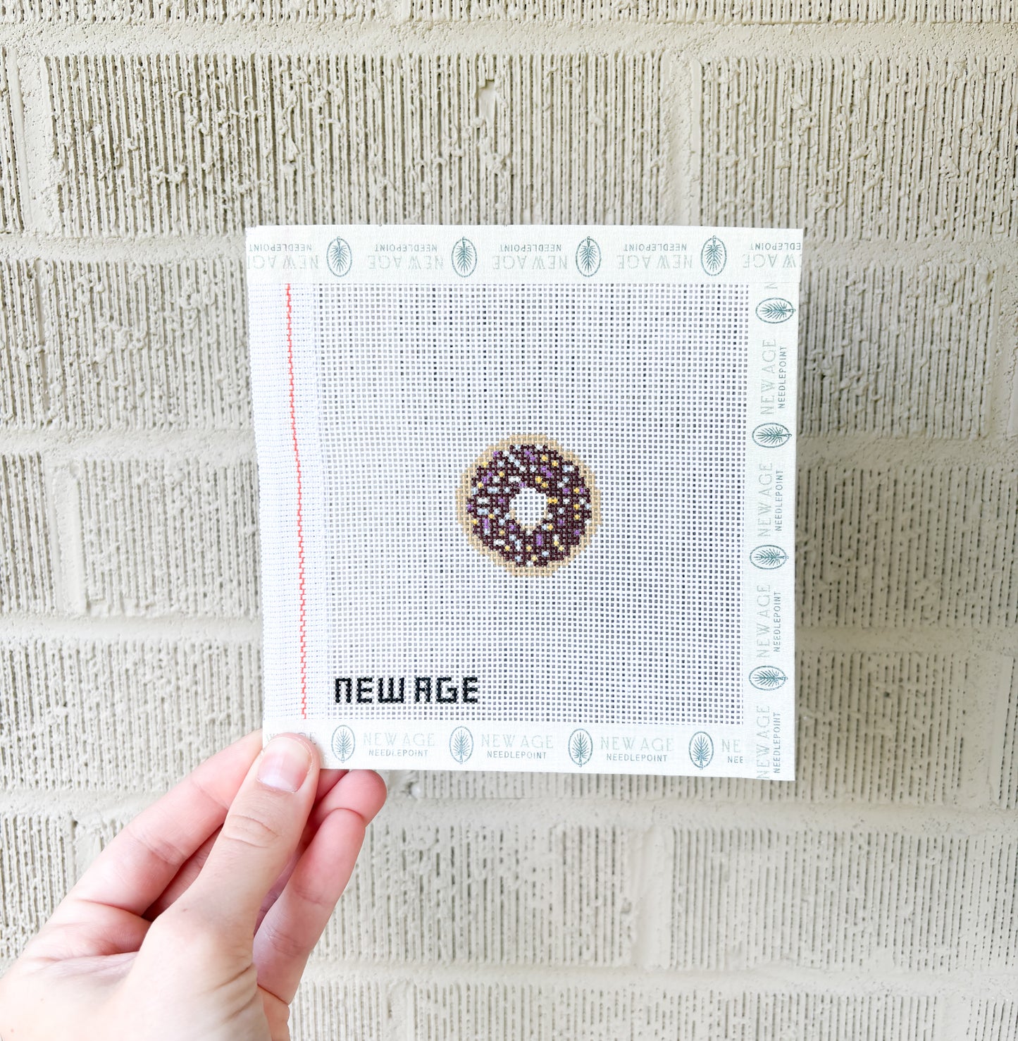 Mini Sprinkled Donut Hand-painted Canvas