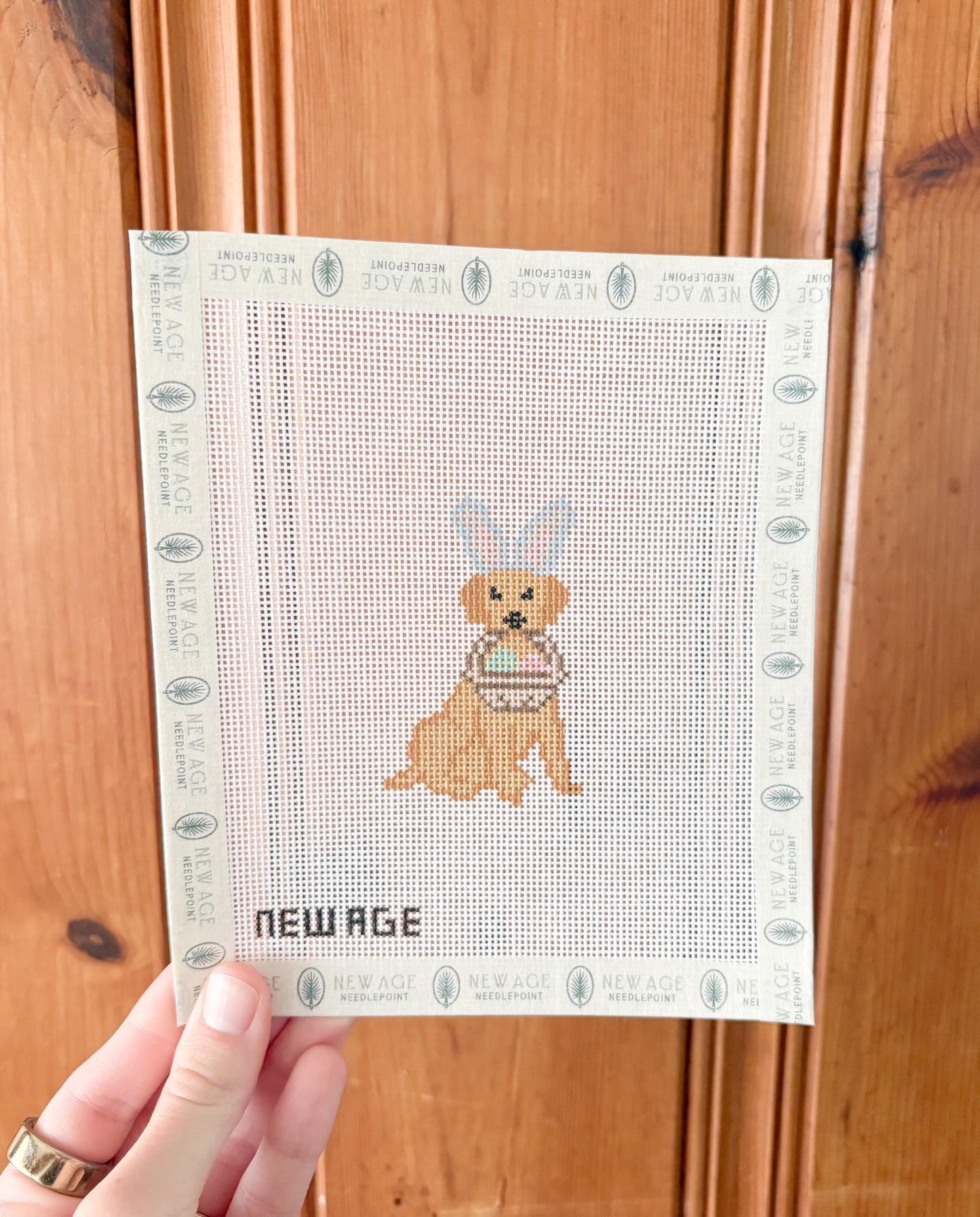 Easter Golden Retriever Canvas