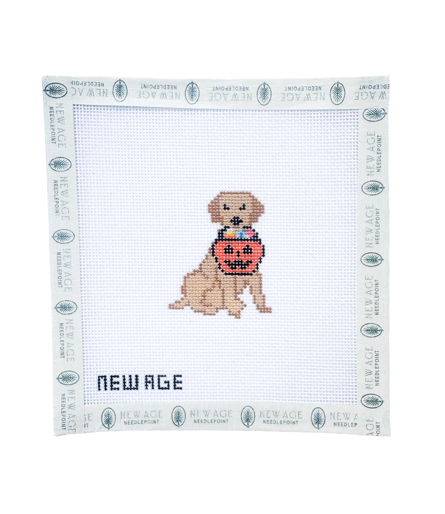 Halloween Golden Retriever Canvas
