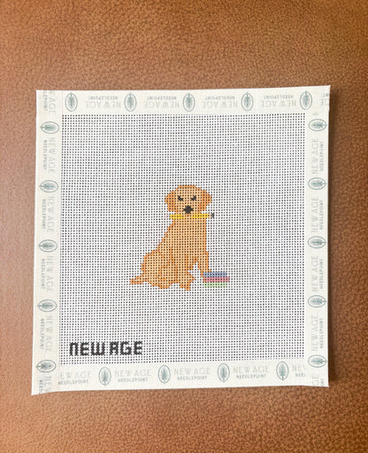 Back To School Golden Retriever Canvas