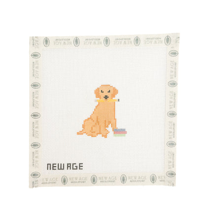 Back To School Golden Retriever Canvas