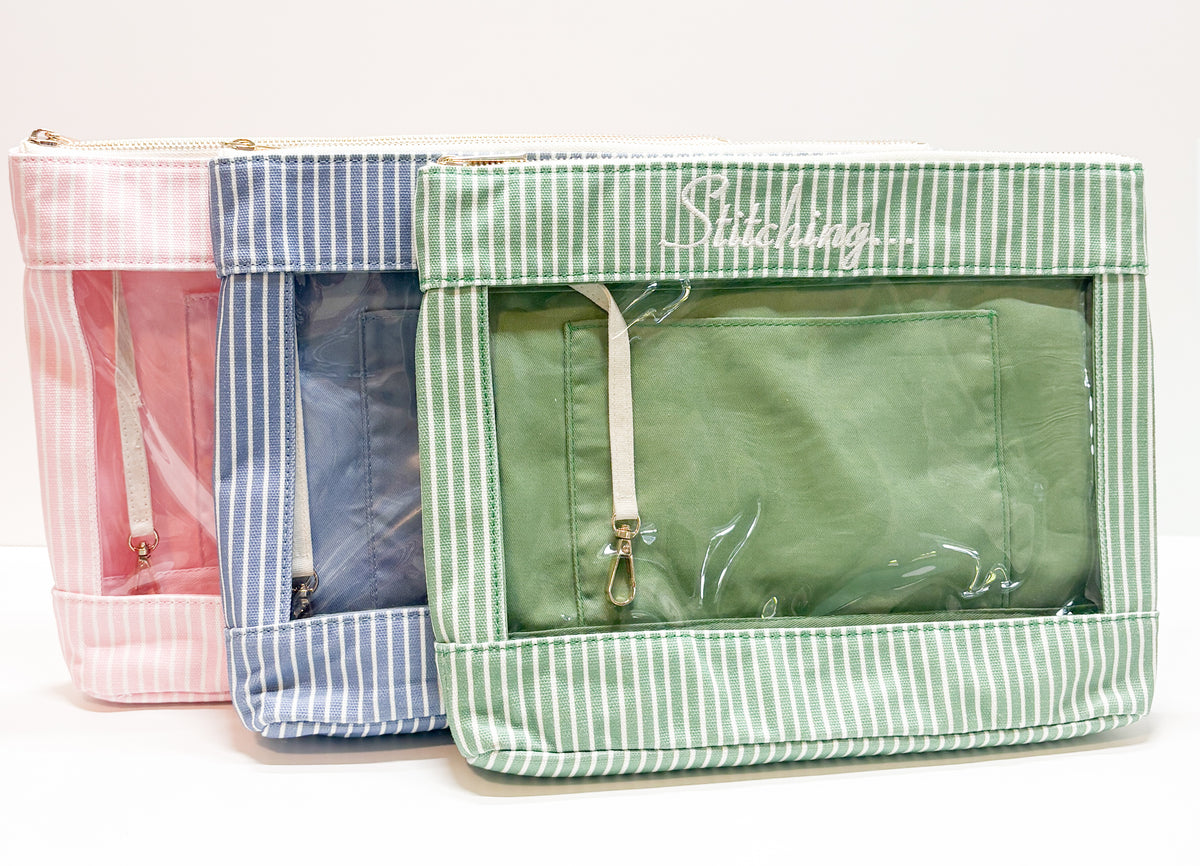 Stitching... Needlepoint Project Bag