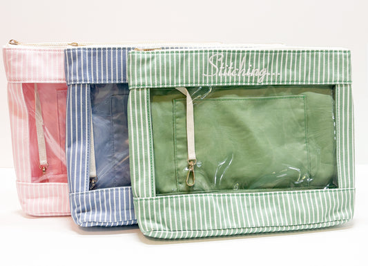 Stitching... Needlepoint Project Bag