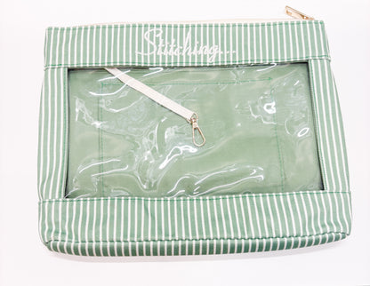 Stitching... Needlepoint Project Bag