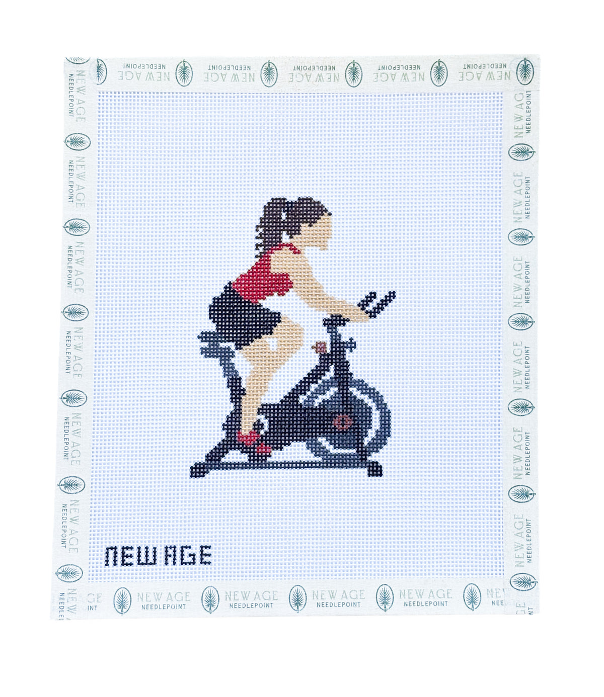 Spin Bike Girl Canvas