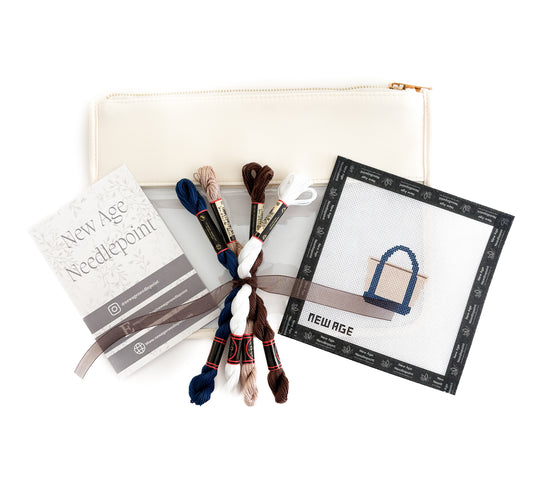 Boat and Tote Full Beginner Needlepoint Kit