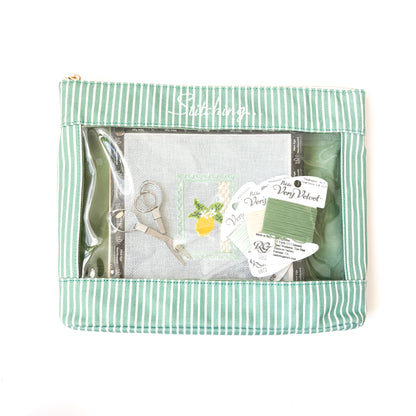 Stitching... Needlepoint Project Bag