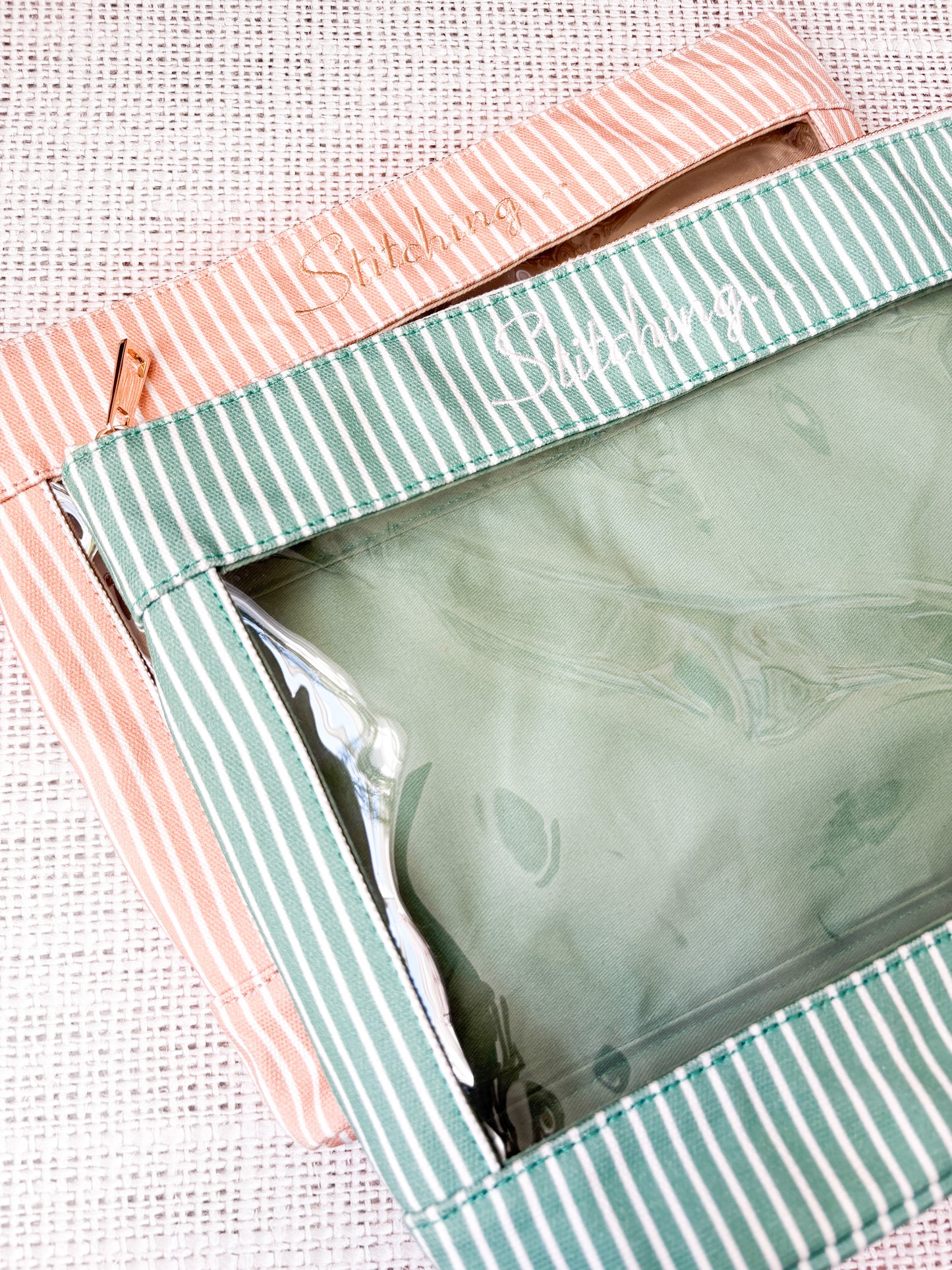 Stitching... Needlepoint Project Bag