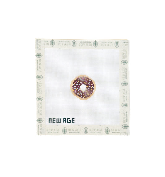 Mini Sprinkled Donut Hand-painted Canvas